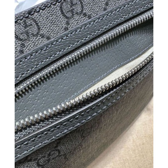 Miglior Falso Borsa Messenger Gucci Ophidia Media 761741 Grigio Scuro Economiche Premium