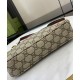 Miglior Falso Borsa a tracolla piccola Gucci GG Emblem 815218 Caffè Economiche Premium