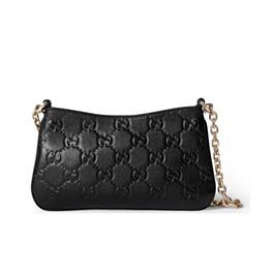 Miglior Falso Borsa Super Mini Gucci con stemma GG 815278 Nera Economiche Premium