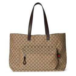 Miglior Falso Borsa Tote Gucci Grande GG 802166 Albicocca Economiche Premium