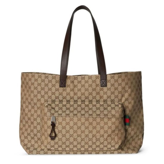 Miglior Falso Borsa Tote Gucci Grande GG 802166 Albicocca Economiche Premium