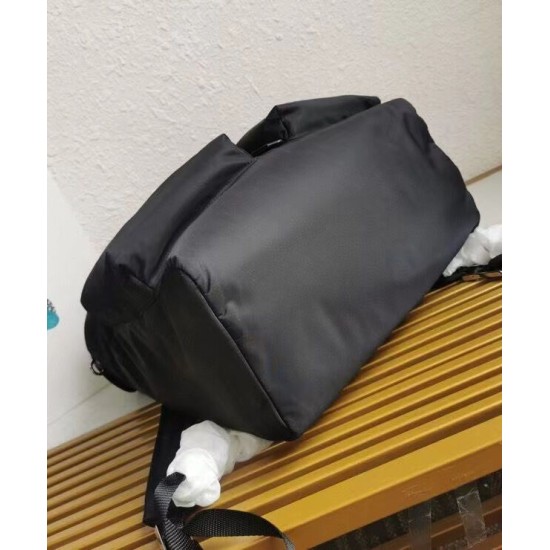 Migliore Repliche Zaino Prada Hot-nylon e pelle Nero Economiche Outlet Online