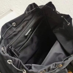 Migliore Repliche Zaino Prada Hot-nylon e pelle Nero Economiche Outlet Online