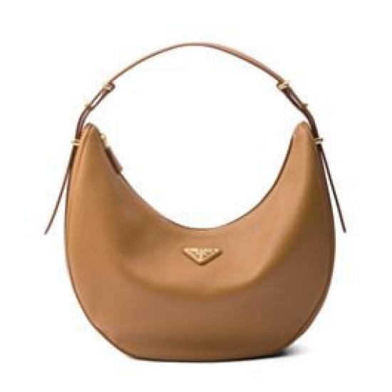 Replica perfetta Borsa a tracolla grande Prada 1BC212 Caffè Imitazione Outlet Online