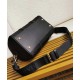 Miglior Falso Prada Borsa tote Fever-Edition in nylon riciclato e Safiano Nero Economiche Premium