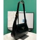 Replica perfetta Borsa a tracolla piccola Prada 1BD358 Nero Imitazione Outlet Online