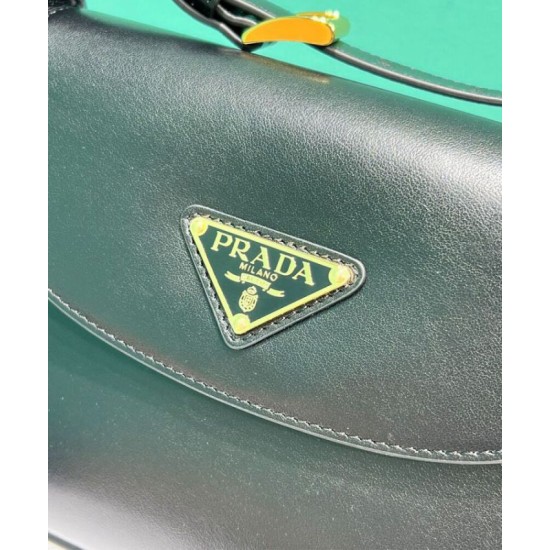 Replica perfetta Borsa a tracolla piccola Prada 1BD358 Nero Imitazione Outlet Online