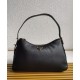 Replica perfetta Borsa a tracolla grande Prada Imee 1BC228 Nero Imitazione Outlet Online
