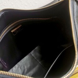 Replica perfetta Borsa a tracolla grande Prada Imee 1BC228 Nero Imitazione Outlet Online