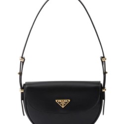 Replica perfetta Borsa a tracolla con patta Prada Arque 1BD365 Nero Imitazione Outlet Online