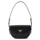 Replica perfetta Borsa a tracolla con patta Prada Arque 1BD365 Nero Imitazione Outlet Online