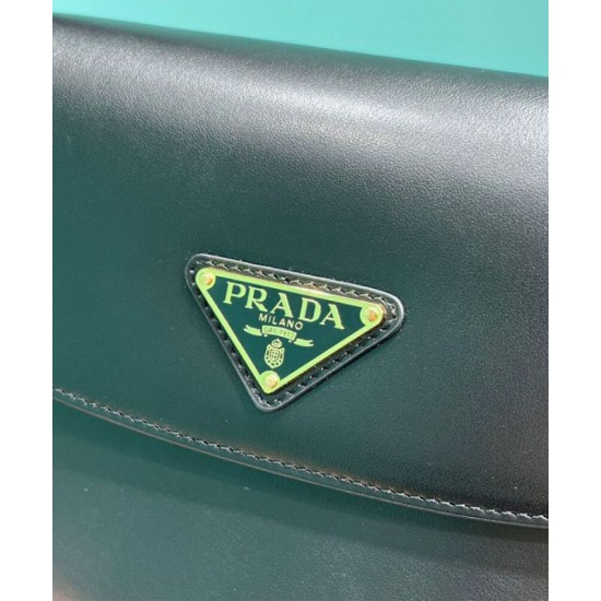 Replica perfetta Borsa a tracolla con patta Prada Arque 1BD365 Nero Imitazione Outlet Online