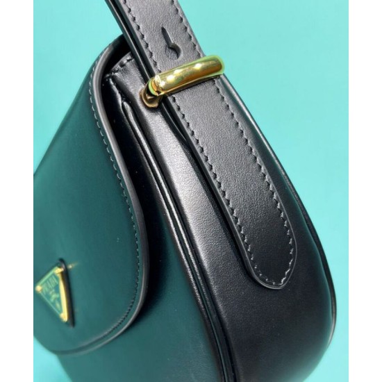 Replica perfetta Borsa a tracolla con patta Prada Arque 1BD365 Nero Imitazione Outlet Online
