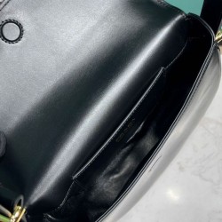 Replica perfetta Borsa a tracolla con patta Prada Arque 1BD365 Nero Imitazione Outlet Online