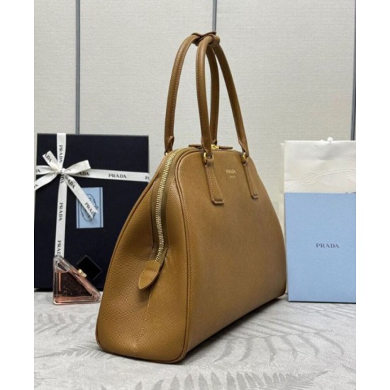 Miglior Falso Borsa Prada Saffiano grande 1BG524 Caffè Economiche Premium