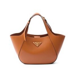 Replica perfetta Borsa tote media Prada 1BG483 Caffè Imitazione Outlet Online