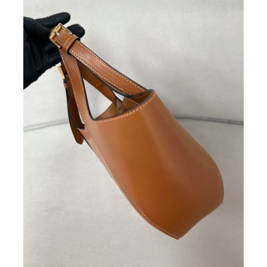 Replica perfetta Borsa tote media Prada 1BG483 Caffè Imitazione Outlet Online