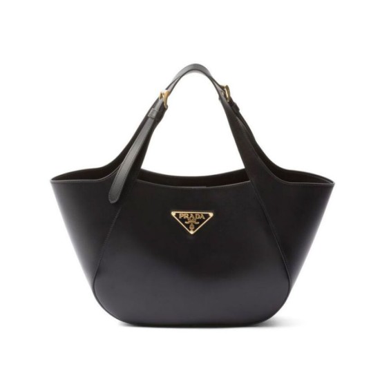 Miglior Falso Borsa tote media Prada 1BG483 Nero Economiche Premium