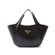 Miglior Falso Borsa tote media Prada 1BG483 Nero Economiche Premium