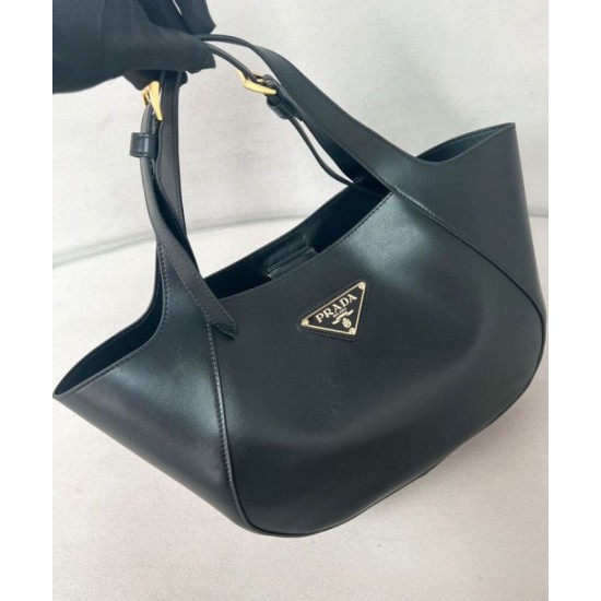 Miglior Falso Borsa tote media Prada 1BG483 Nero Economiche Premium