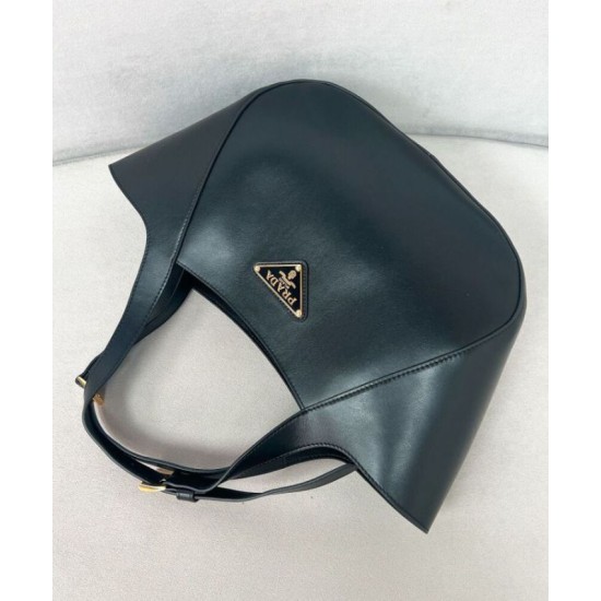 Miglior Falso Borsa tote media Prada 1BG483 Nero Economiche Premium