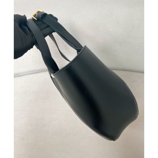 Miglior Falso Borsa tote media Prada 1BG483 Nero Economiche Premium