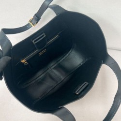 Miglior Falso Borsa tote media Prada 1BG483 Nero Economiche Premium