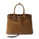 Perfette Qualità Repliche Borsa a mano grande con fibbia Prada con cintura 1BA416 Caffè Imitazione Replica perfetta Borsa a mano grande con fibbia Prada con cintura 1BA416 Caffè Imitazione Outlet Online