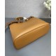 Perfette Qualità Repliche Borsa a mano grande con fibbia Prada con cintura 1BA416 Caffè Imitazione Replica perfetta Borsa a mano grande con fibbia Prada con cintura 1BA416 Caffè Imitazione Outlet Online