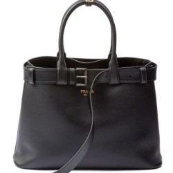 Miglior Falso Borsa a mano grande con fibbia Prada con cintura 1BA416 Nero Economiche Premium