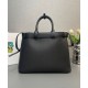 Miglior Falso Borsa a mano grande con fibbia Prada con cintura 1BA416 Nero Economiche Premium