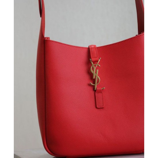 Migliore Repliche YSL Saint Laurent Le 5 A 7 Supple Piccola Granata Rosso Economiche Outlet Online