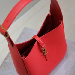 Migliore Repliche YSL Saint Laurent Le 5 A 7 Supple Piccola Granata Rosso Economiche Outlet Online