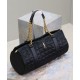 Miglior Falso YSL Saint Laurent Gloria Nylon Trapuntato Nero Economiche Premium