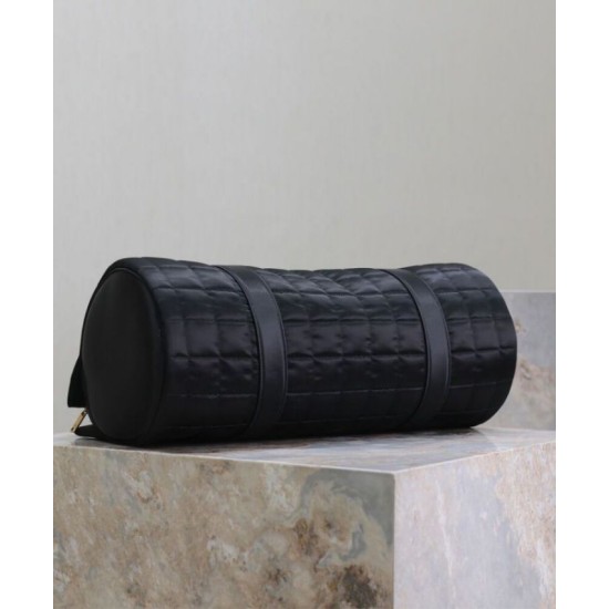 Miglior Falso YSL Saint Laurent Gloria Nylon Trapuntato Nero Economiche Premium
