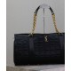 Miglior Falso YSL Saint Laurent Gloria Nylon Trapuntato Nero Economiche Premium