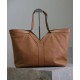 Replica perfetta YSL Saint Laurent Y Borsa Tote in Pelle Caffè Imitazione Outlet Online