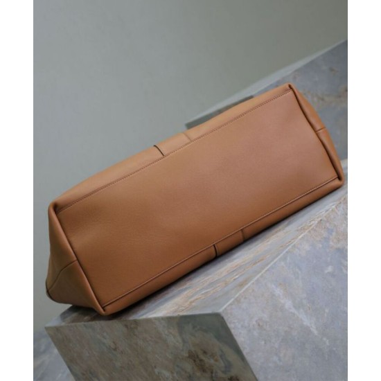 Replica perfetta YSL Saint Laurent Y Borsa Tote in Pelle Caffè Imitazione Outlet Online