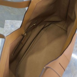 Replica perfetta YSL Saint Laurent Y Borsa Tote in Pelle Caffè Imitazione Outlet Online