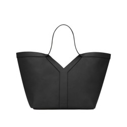 Replica perfetta YSL Saint Laurent Y Borsa Tote in Pelle Nera Imitazione Outlet Online