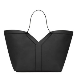 Replica perfetta YSL Saint Laurent Y Borsa Tote in Pelle Nera Imitazione Outlet Online
