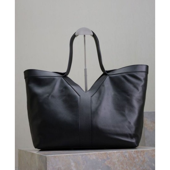 Replica perfetta YSL Saint Laurent Y Borsa Tote in Pelle Nera Imitazione Outlet Online