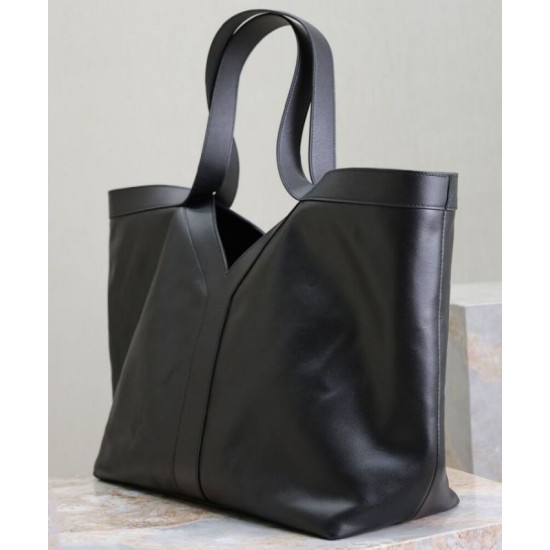 Replica perfetta YSL Saint Laurent Y Borsa Tote in Pelle Nera Imitazione Outlet Online