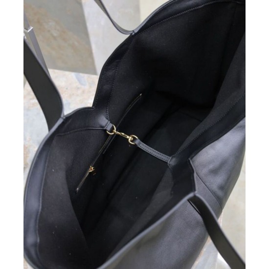 Replica perfetta YSL Saint Laurent Y Borsa Tote in Pelle Nera Imitazione Outlet Online