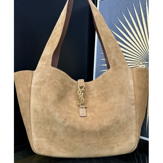 Perfette Qualità Repliche YSL Saint Laurent Le 5 A 7 Bea In Pelle Scamosciata Fulvo Imitazione