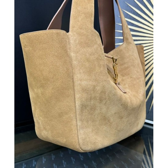 Perfette Qualità Repliche YSL Saint Laurent Le 5 A 7 Bea In Pelle Scamosciata Fulvo Imitazione