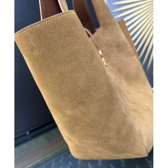 Perfette Qualità Repliche YSL Saint Laurent Le 5 A 7 Bea In Pelle Scamosciata Fulvo Imitazione