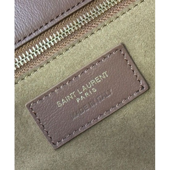 Perfette Qualità Repliche YSL Saint Laurent Le 5 A 7 Bea In Pelle Scamosciata Fulvo Imitazione