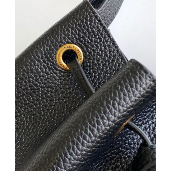YSL Saint Laurent Paris Vii Piccola Hobo Granata Nero Replica originale di alta qualità Perfette Qualità Repliche YSL Saint Laurent Paris Vii Piccola Hobo Granata Nero Imitazione