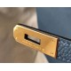 Replica perfetta Borsa Hermes Birkin 30 cm in pelle Clemence agata blu Imitazione Outlet Online